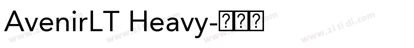 AvenirLT Heavy字体转换